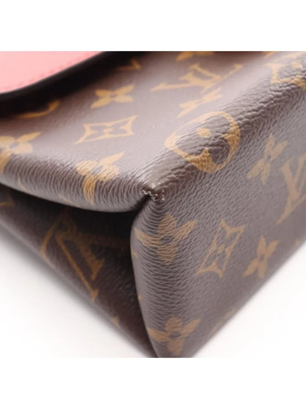 Louis Vuitton Handbag Locky BB Monogram Coquelicot 2-Way Coatingcanvas Leather
